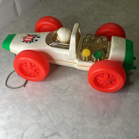 Vintage Kusan Grand Prix Race Popper Car Toy No. 26-A. Pull Toy 1960’s- 1970’s - Picture 6 of 11